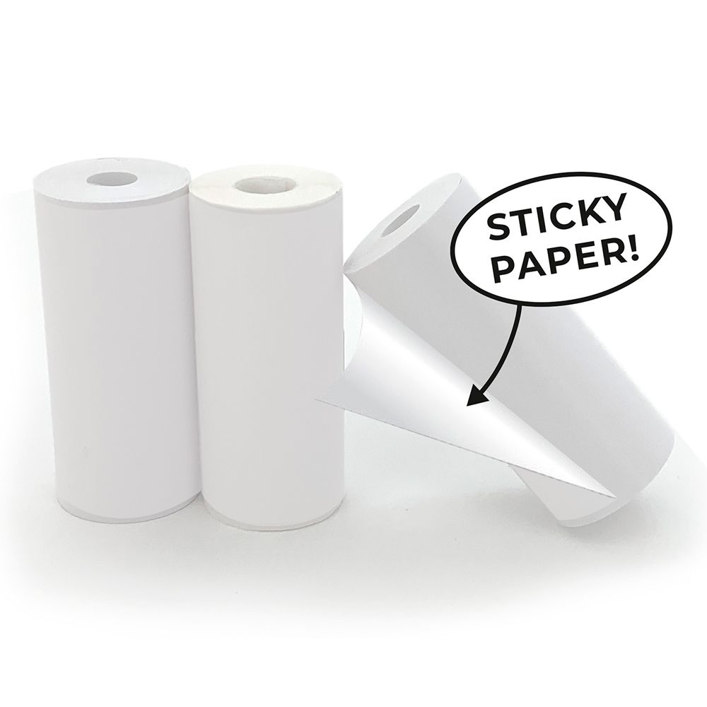 Hoppstar 3x paper rolls, white (self adhesive), bild 4