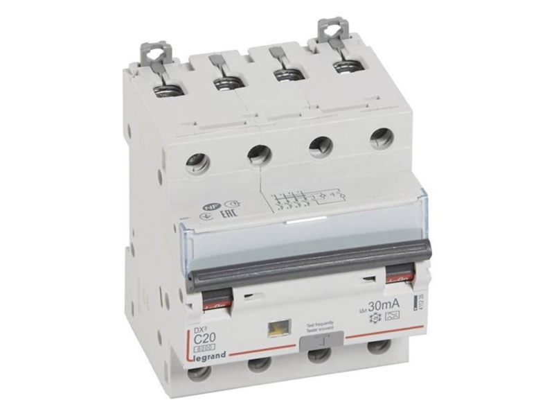 Kombinationsbrytare DX3 Automatsikr/HPFI C 20A 30mA 4P 6/10kA typ A, bild 2