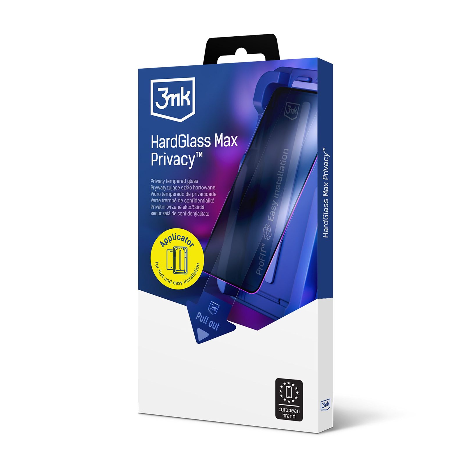 3mk Hardglass Max Privacy – integritetsskyddande glas för iPhone 15–16, bild 3