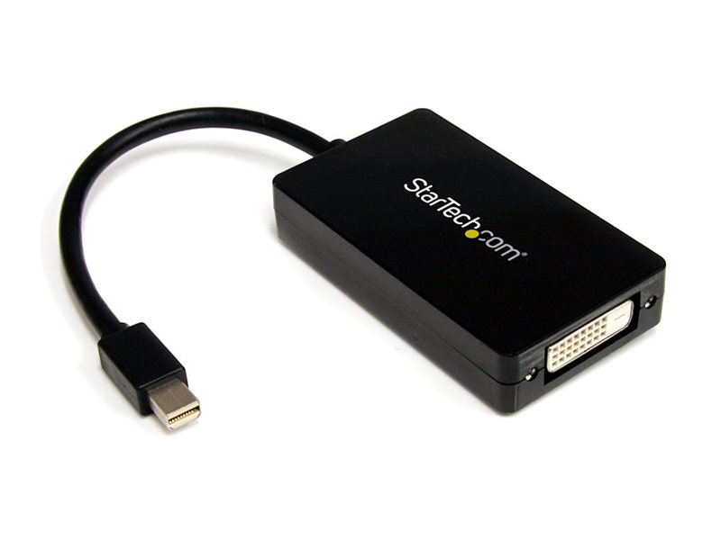 Startech A/V-reseadapter: 3-i-1 Mini DisplayPort till DisplayPort-, DVI- eller HDMI-konverterare - Videokort - Mini DisplayPort hane till DVI-D, HDMI, DisplayPort hona - 15 cm - svart