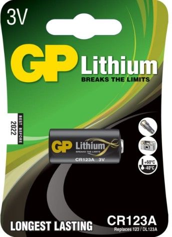 GP CR123A Lithium PRO 3V 1-pack, bild 3