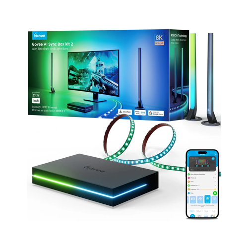 Govee AI Sync Box Kit 2, för 27-34" PC-skärmar