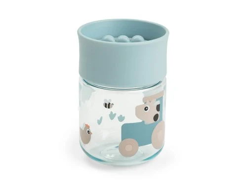 Done by Deer learning cup 360° Tiny farm, blue, bild 5