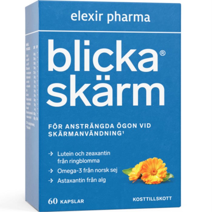 Elexir Pharma Blicka – För ansträngda ögon 60 kapslar