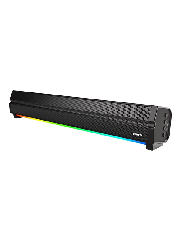 Streetz bärbar Bluetooth-högtalare med RGB, micro SD / SB100-BLK / 6612035