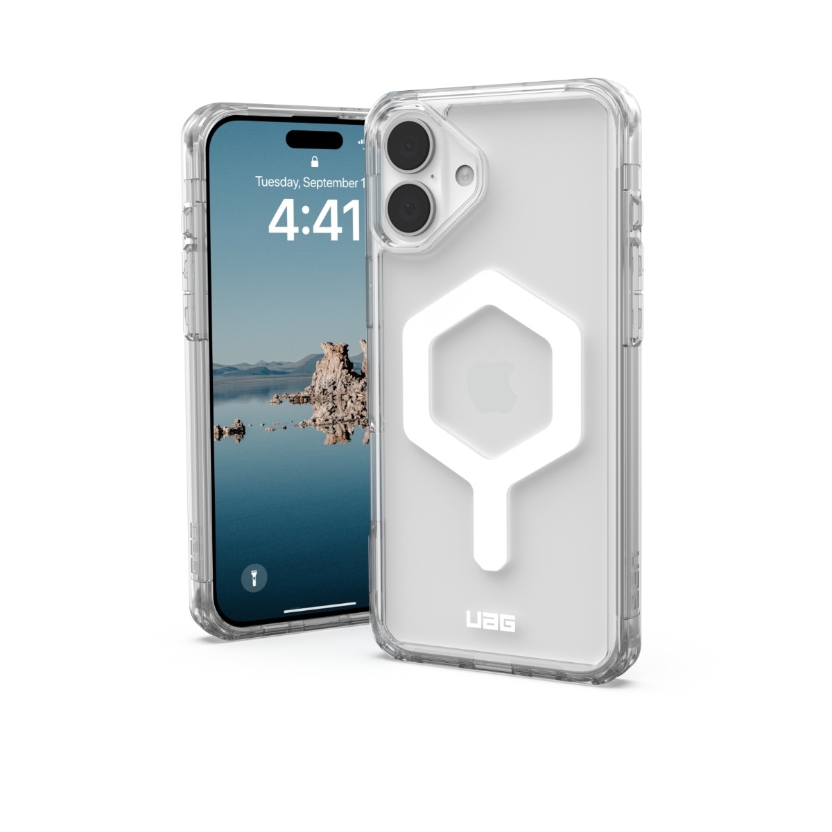 UAG iPhone 16 Plus Plyo MagSafe skal, ice/vit, bild 2