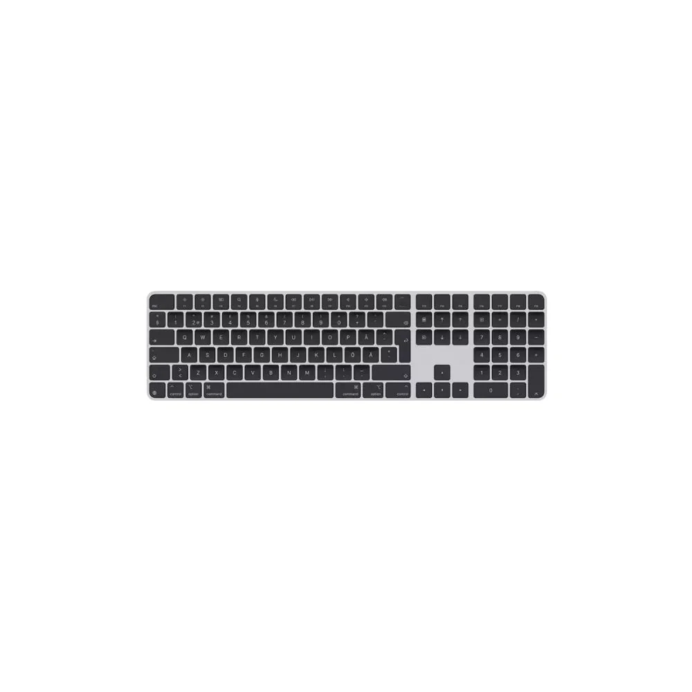 Apple Magic Keyboard med Touch ID och numerisk del, svart
