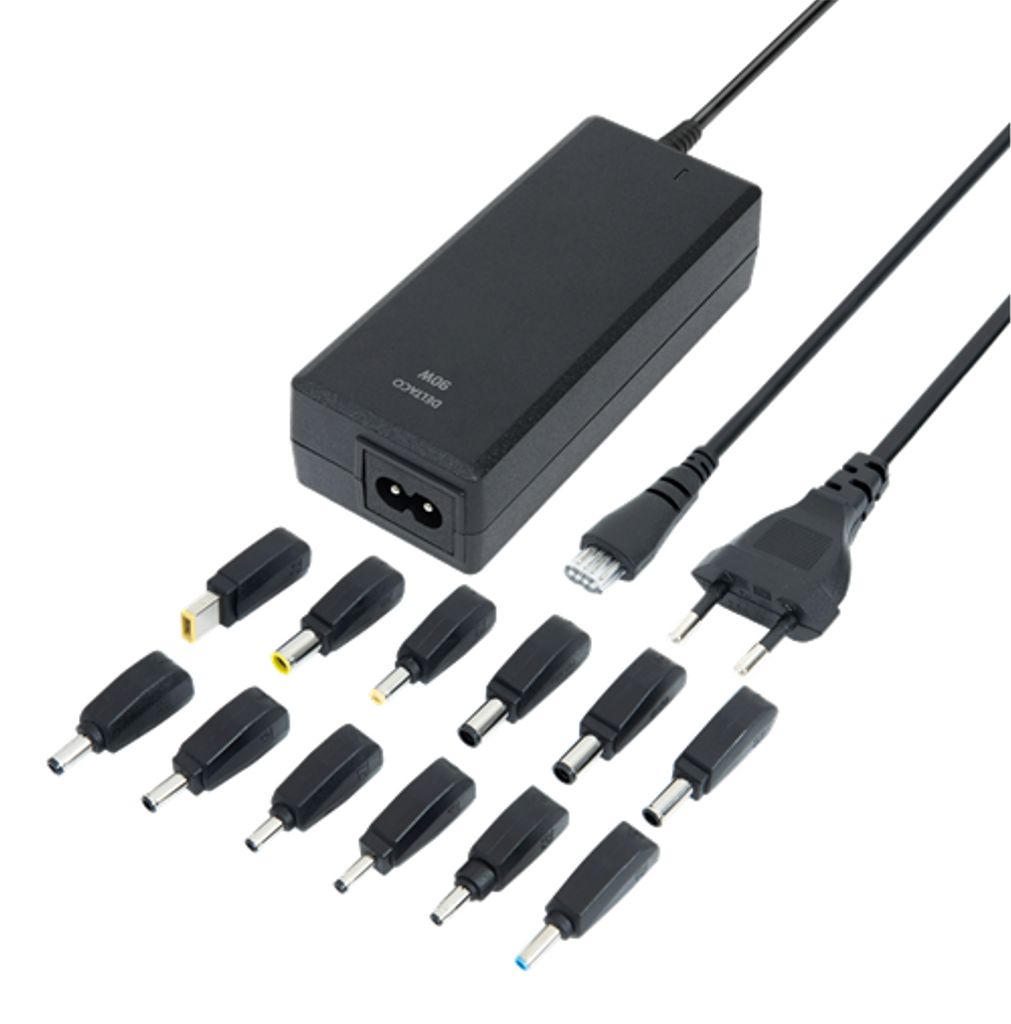 AC-adapter Deltaco 90W Universal, 12 olika pluggar, bild 4