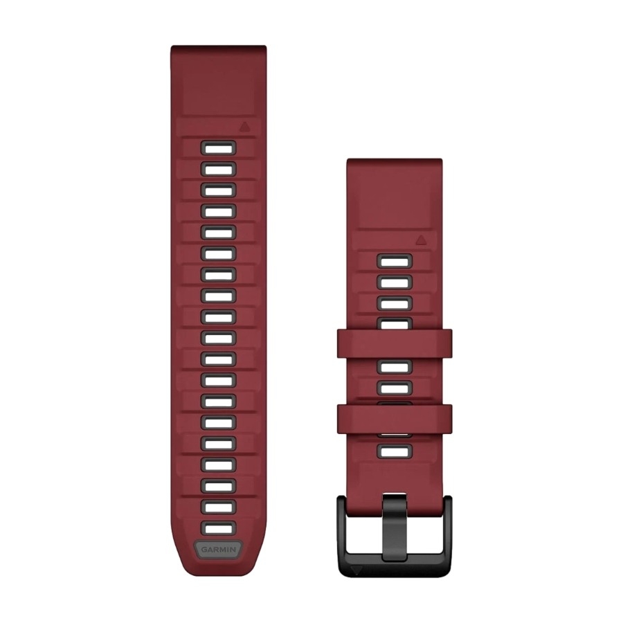 Garmin QuickFit armband 22 mm silikon, Marsala/grafit