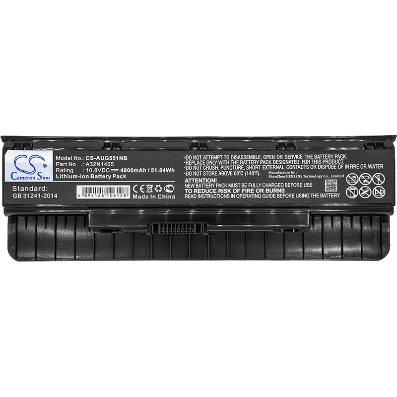 Batteri Asus Li-Ion, 10,8V, 4800 mAh, 51.8 Wh, passar bl.a. N551XX, bild 3