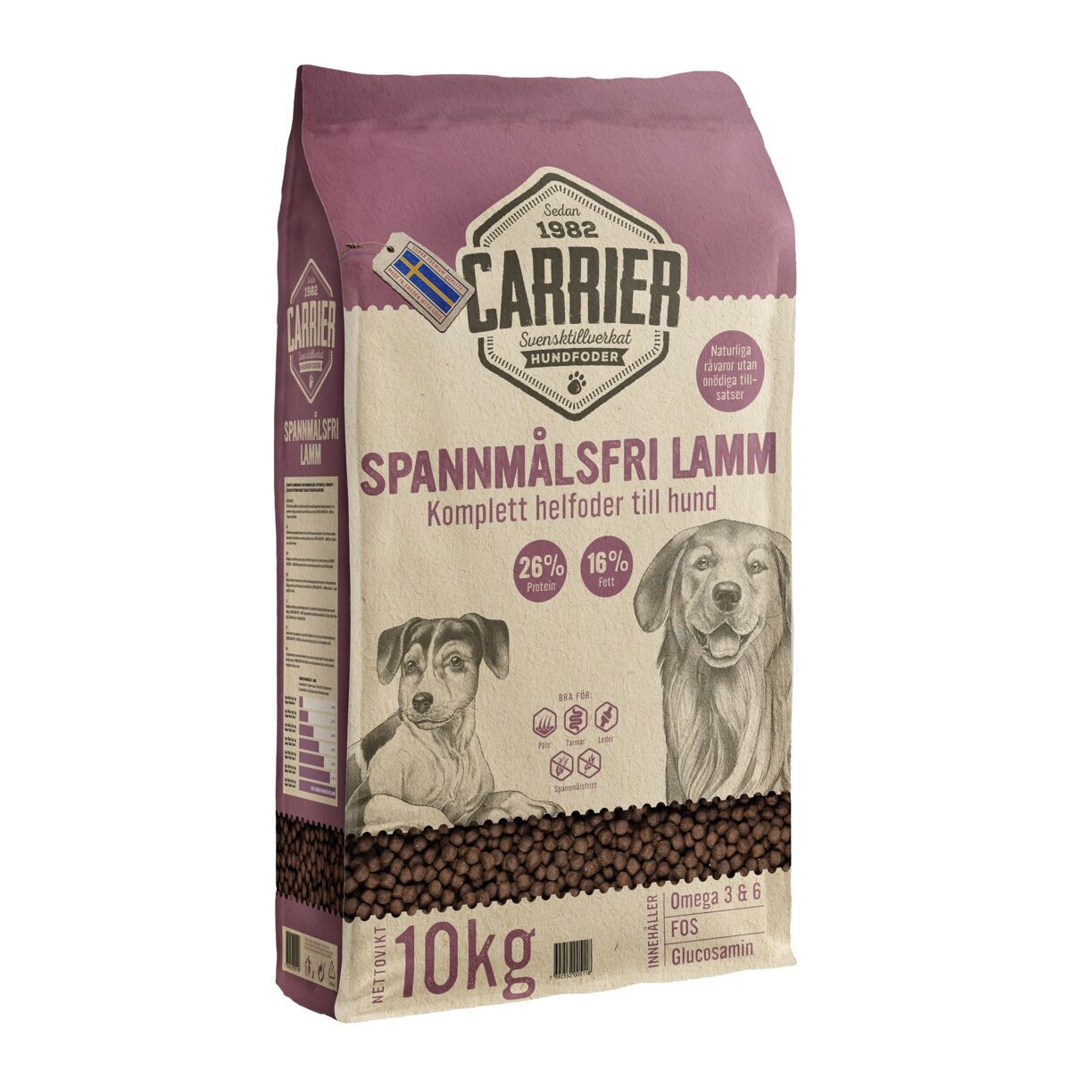 Carrier Spannmålsfri Lamm 10 kg