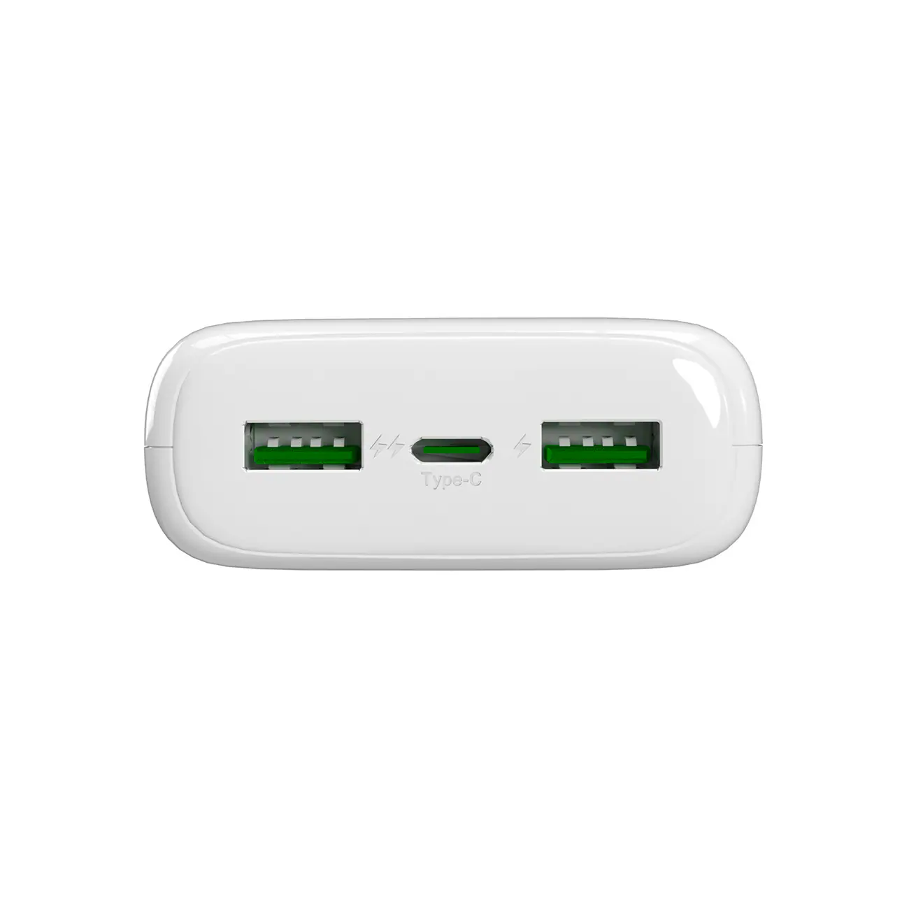 Powerbank Puro DAILY 20 PLUS 20000mAh 2x USB-A / 1x USB-C 22,5W PD AFC - vit, bild 2