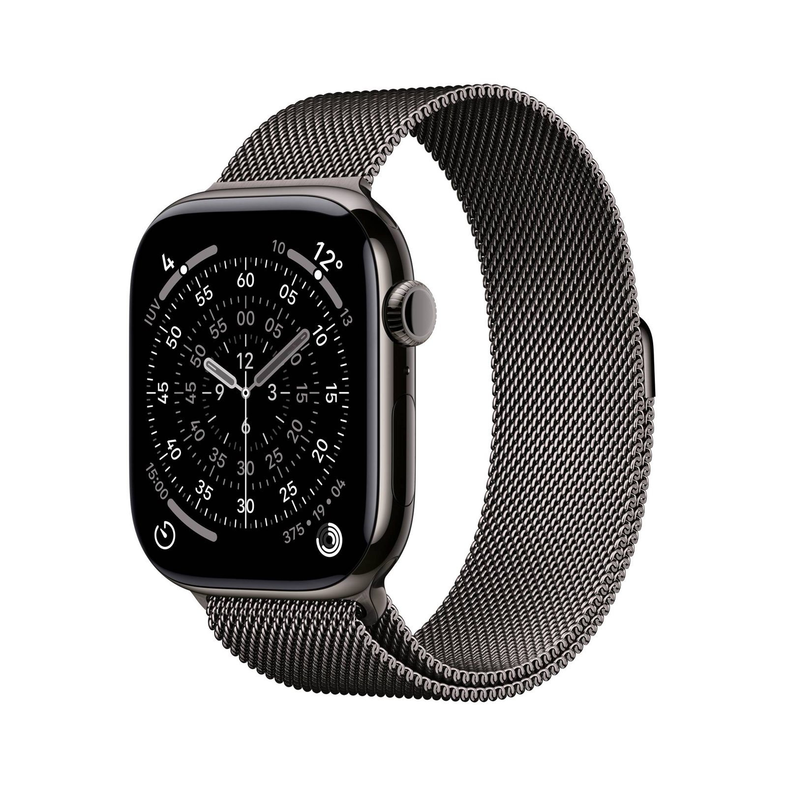 Apple Watch Series 11 GPS + Cell 46 mm skiffer titan, skiffer milanesisk loop - S/M, bild 3
