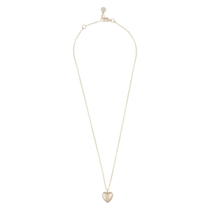 Snö of Sweden Lovely Heart Pendant Neck 42 plain Gold 42cm