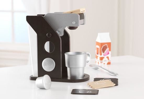 KidKraft Espresso Coffee Set, Flicka, Svart, Silver, Vit, 70 mm, 180 mm, 160 mm, 1 kg