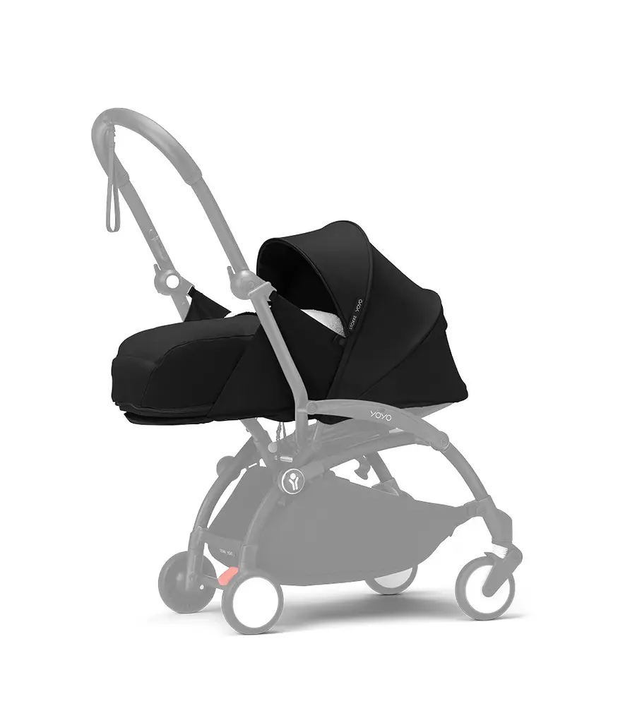 Stokke Yoyo färgklädsel med liggbas 0+, black