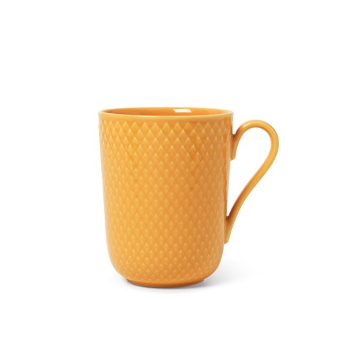 Lyngby Porcelæn - Rhombe Color Mugg med Handtag - 33 cl - Gul