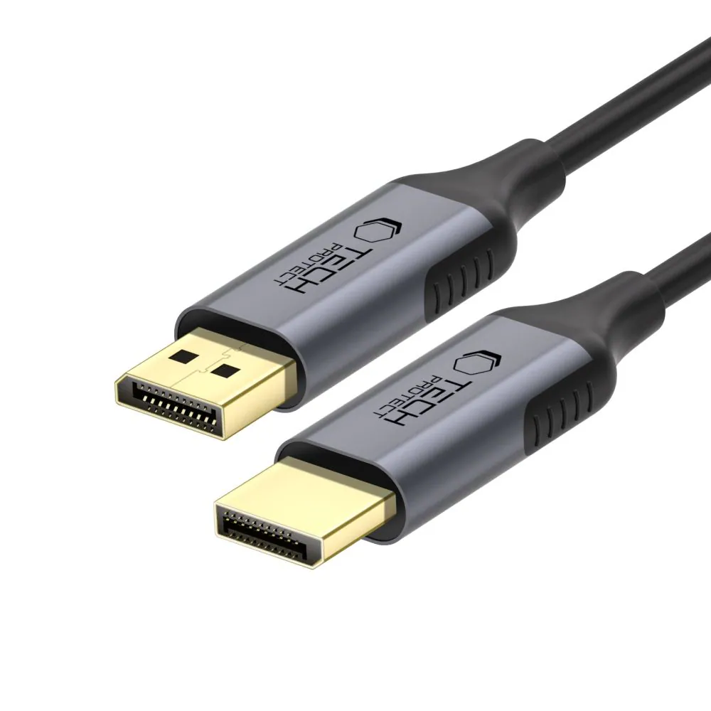 Tech-Protect UltraBoost DisplayPort till DisplayPort 1.4 4K 60Hz-kabel 2m - Svart