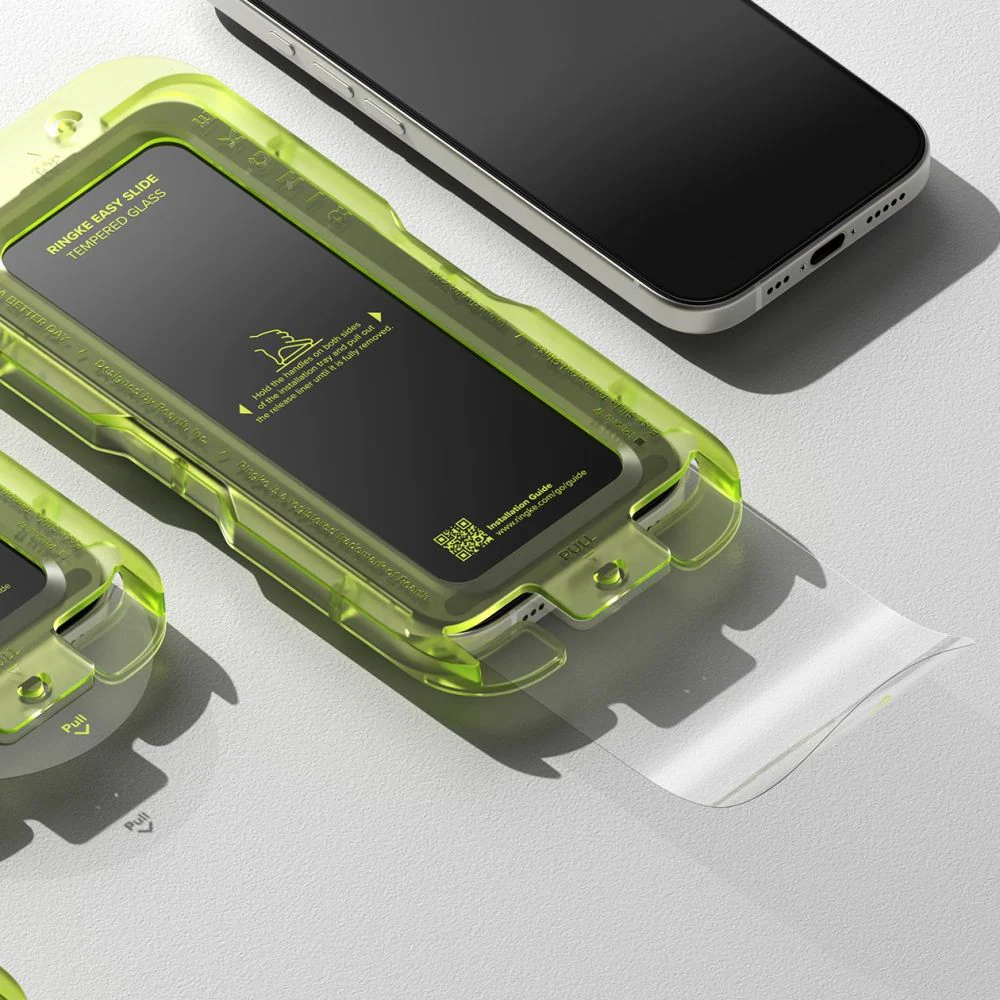 Ringke Easy Slide 2-pack härdat glas för iPhone 17 - svart, bild 4