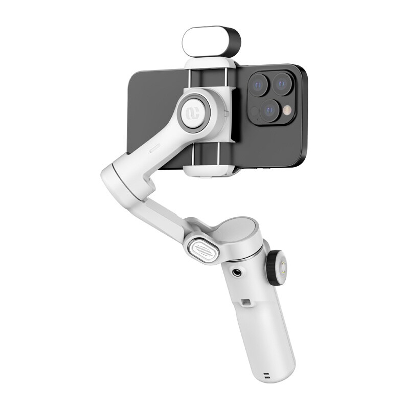 AOCHUAN X2 Gimbal with RGB Lighting (White), bild 3