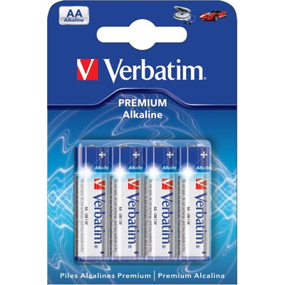 Batteri Verbatim AA alkaliskt, LR06, 4-pack, bild 4