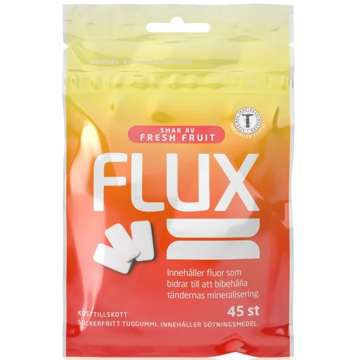 FLUX Tuggummi Fresh Fruit, 45 st