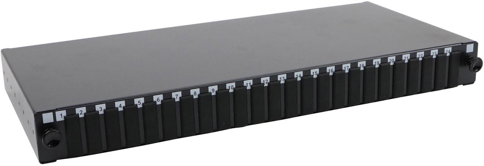 19" Patchpanel, fiber, 24X SC Duplex, bild 2