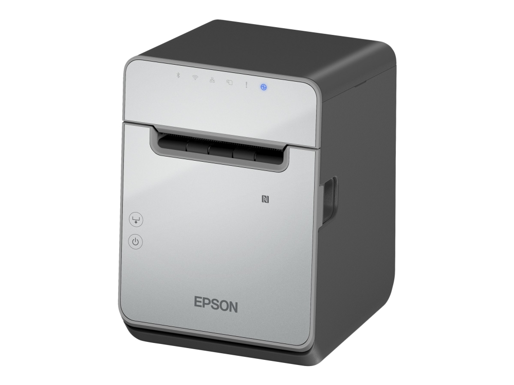 Epson TM L100 (111) - Kvittoskrivare - termisk linje - Rulle (8 cm) - 203 x 203 dpi - upp till 170 mm/sek - USB 2.0, USB 2.0-värd, Gigabit LAN - svart
