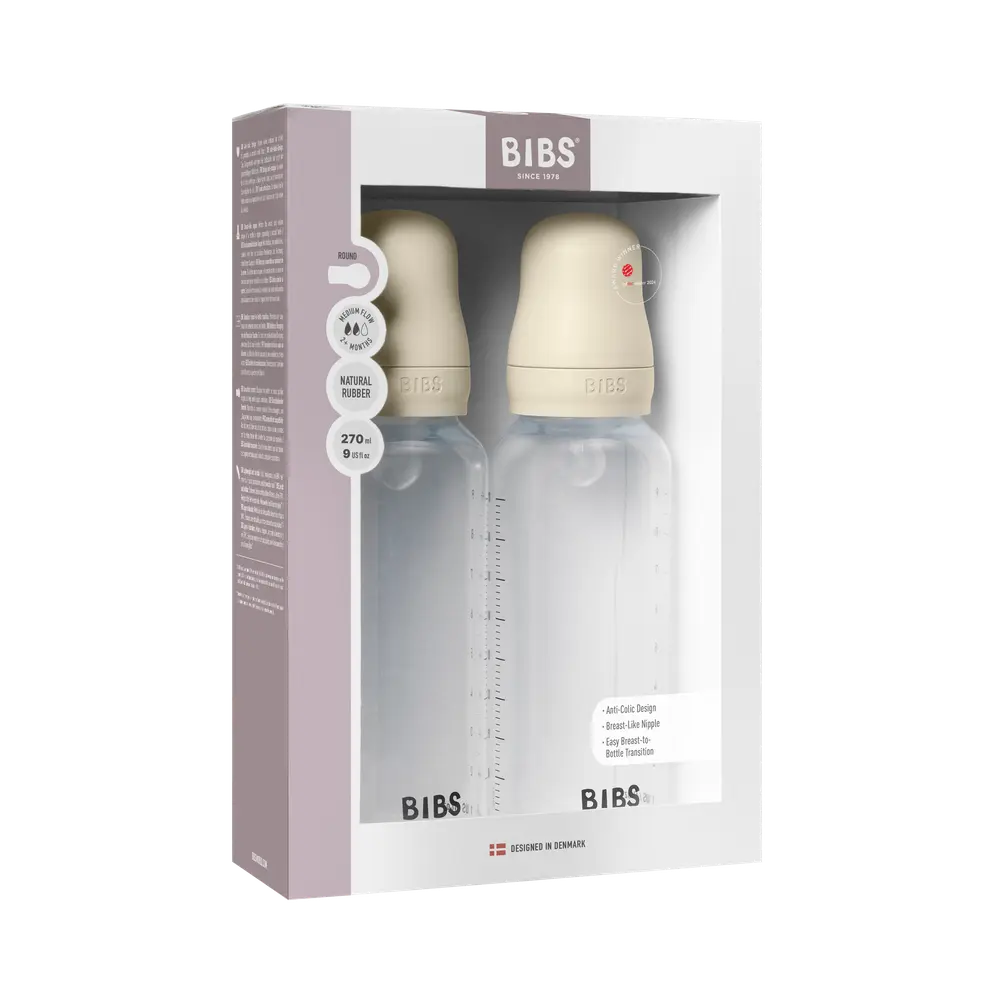 BIBS Baby Bottle 270ml Ivory, 2 st, bild 3