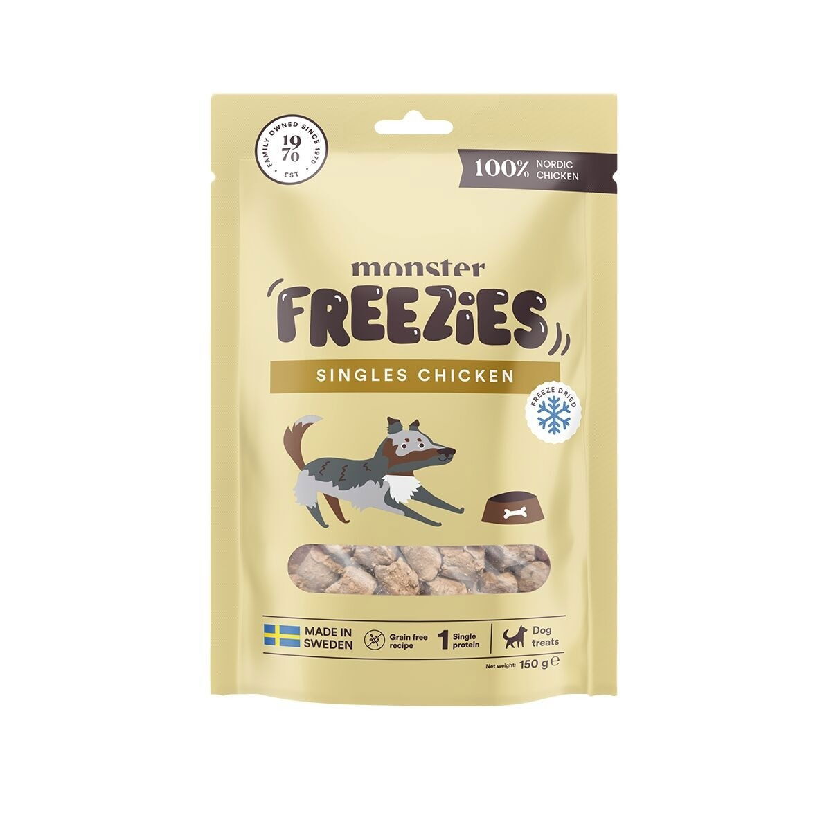 Monster Dog Treats Freeze Dried Chicken 150 g