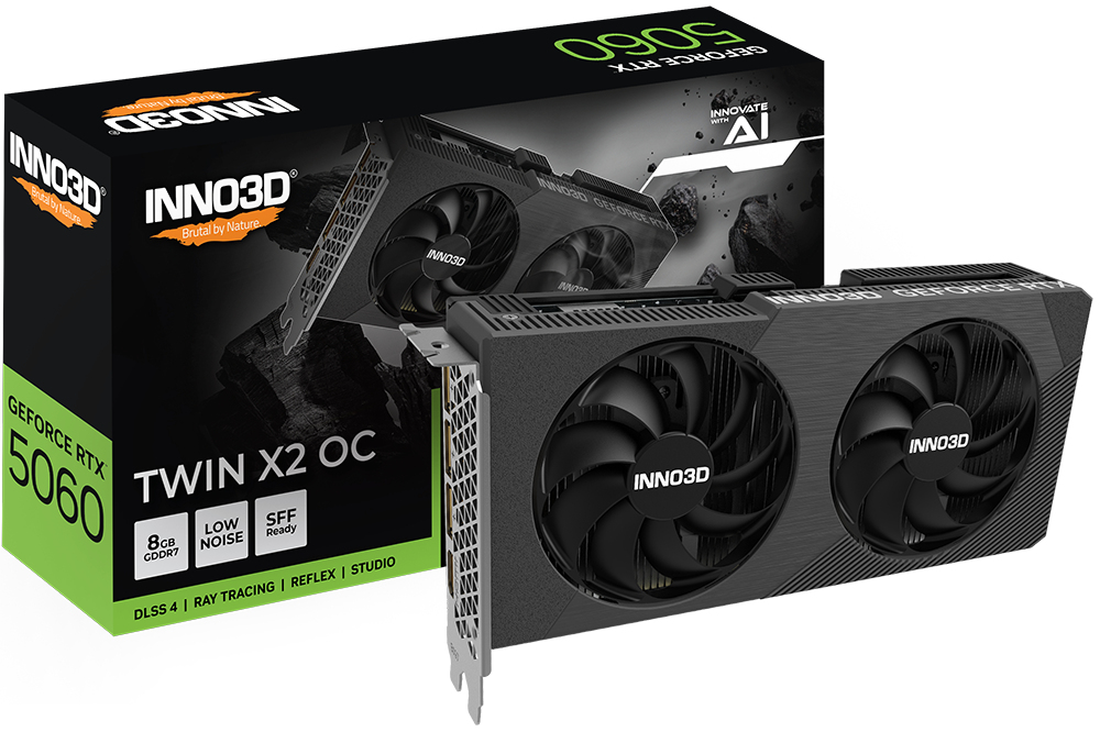 INNO3D GeForce RTX 5060 8GB Twin X2 OC V2, bild 5