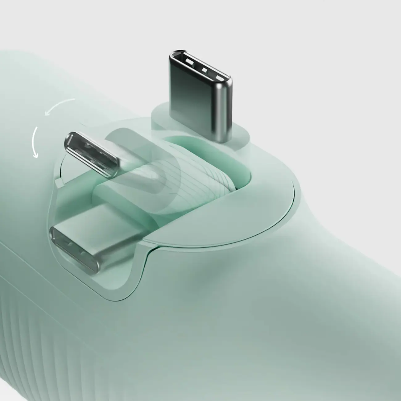 SBS EcoPower 5000 mAh 10W Powerbank med inbyggd USB-C-port - Grön, bild 4