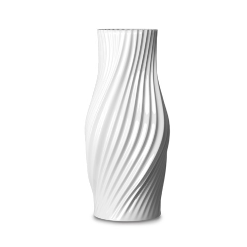 Lyngby Porcelæn - Twist Vas - Vit - 31 cm
