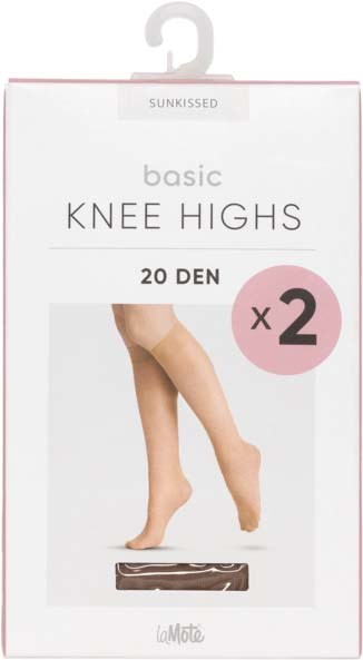 Pierre Robert LaMote Basic Knee Highs 20 DEN X2 Sunkissed 36-41