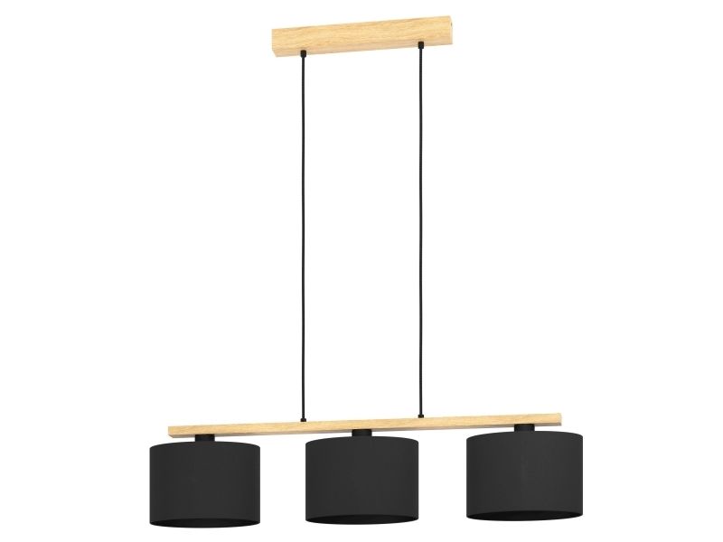 EGLO CASTRALVO sidobord 3xE27 L975 svart FSC