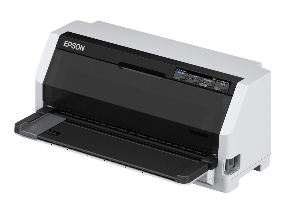 Epson LQ 690IIN - Skrivare - svartvit - punktmatris - 360 x 180 dpi - 24 pin - USB 2.0, parallell, LAN