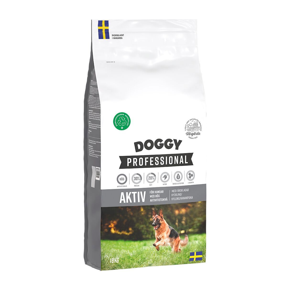 Doggy Professional Aktiv Torrfoder till Hund