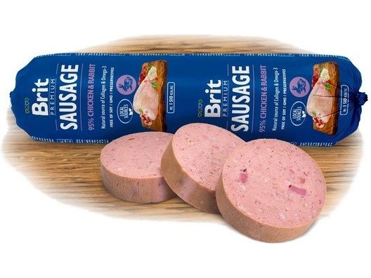 Brit Premium hundmat korv kyckling & kanin 800 g