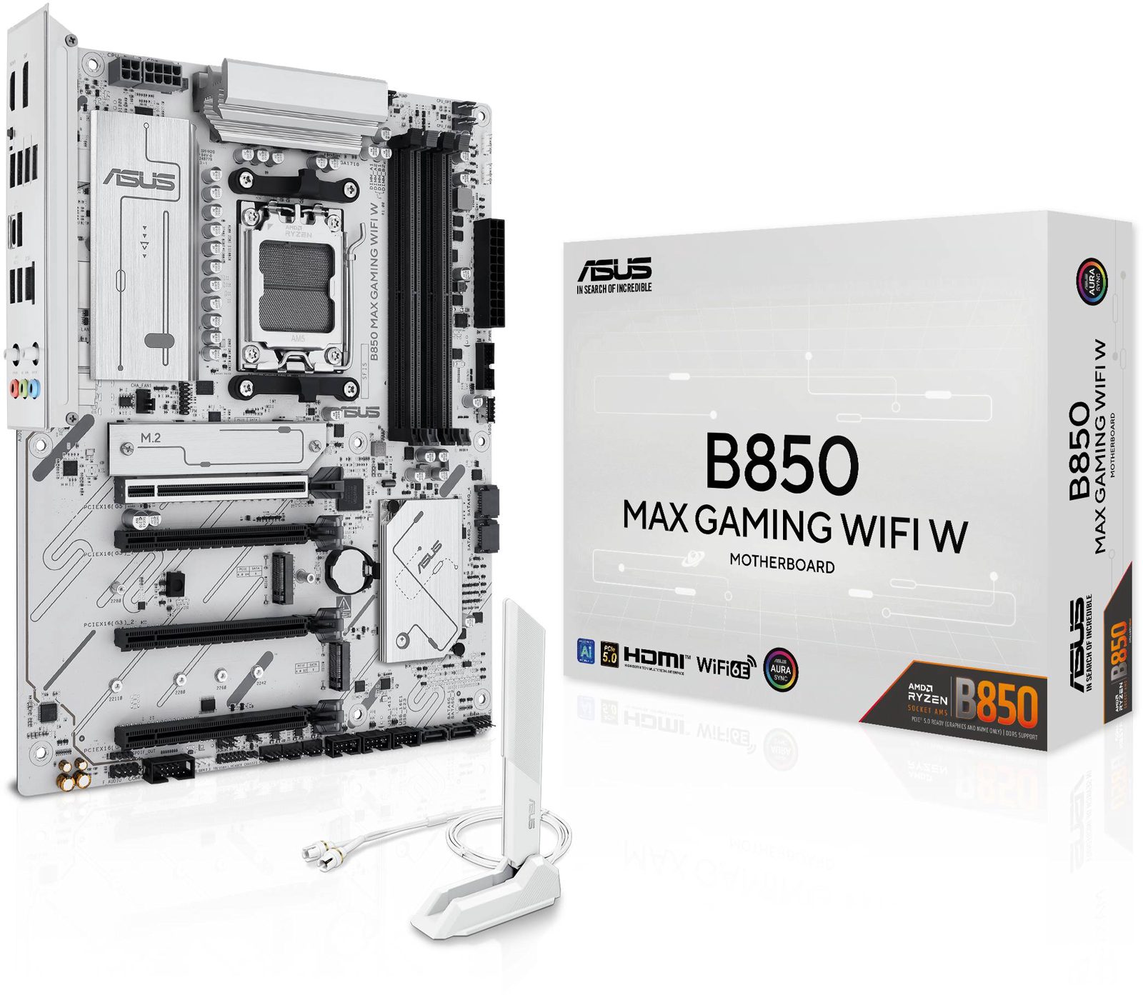 ASUS B850 Max Gaming WIFI White, bild 5