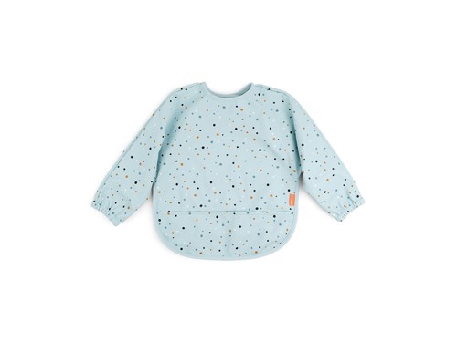 Done by Deer - Sleeved pocket bib Happy dots - Blue, bild 2