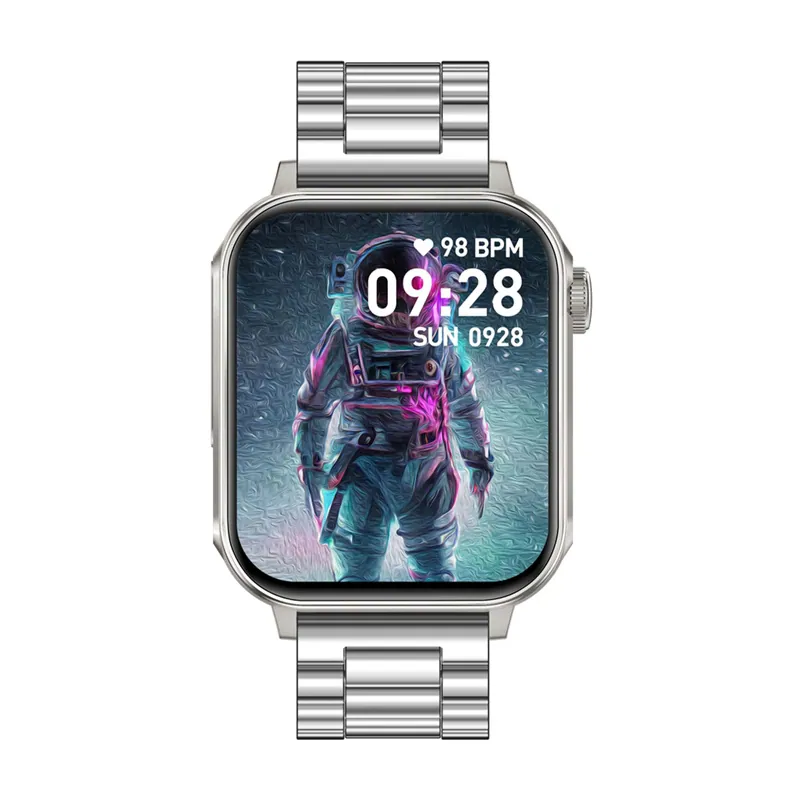 Colmi P80 smartwatch (stål och silver), bild 2