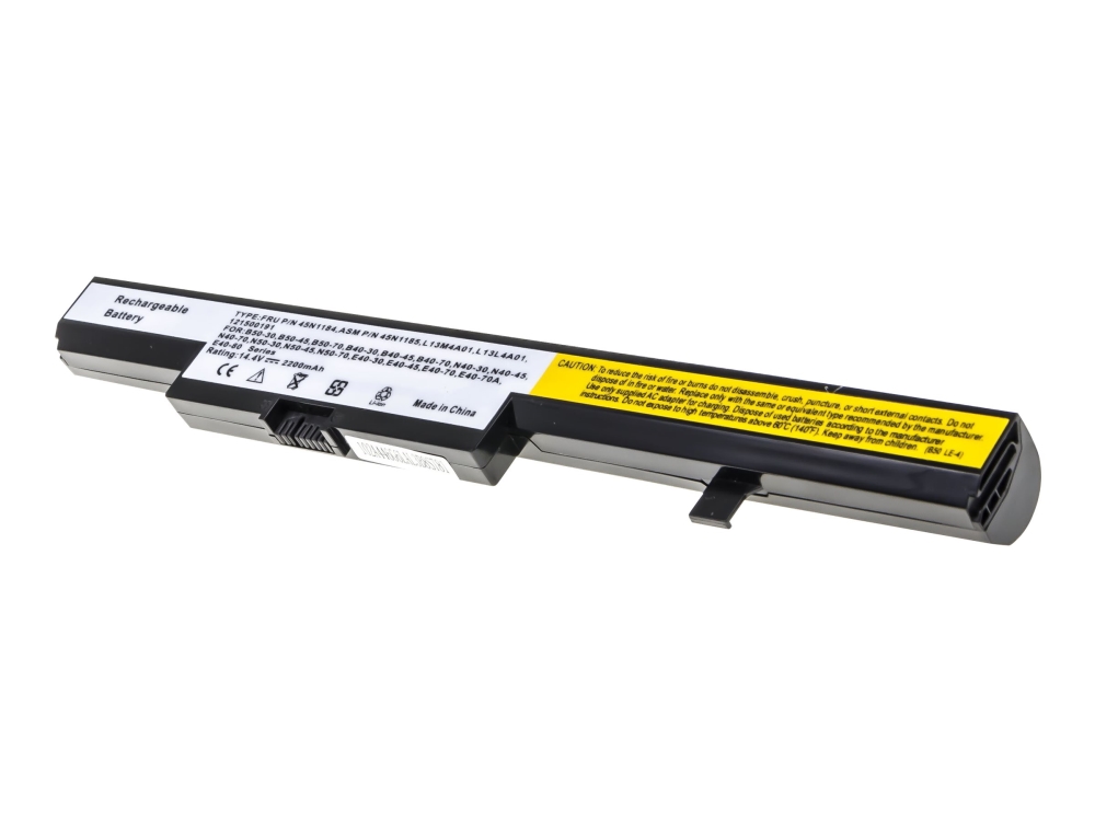 Green Cell - Batteri för bärbar dator (likvärdigt med: Lenovo L13S4A01) - litiumjon - 4-cells - 2200 mAh - svart - för Lenovo B40 B50
