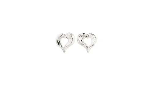PILGRIM - TIDE Heart Earrings - Silver-Plated - 15mm, bild 3