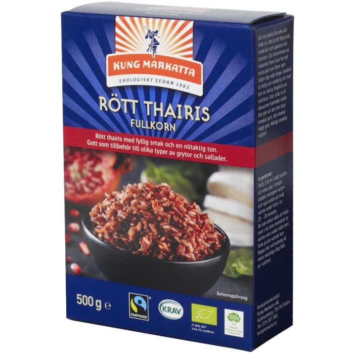 Kung Markatta Rött Thairis KRAV 500 g