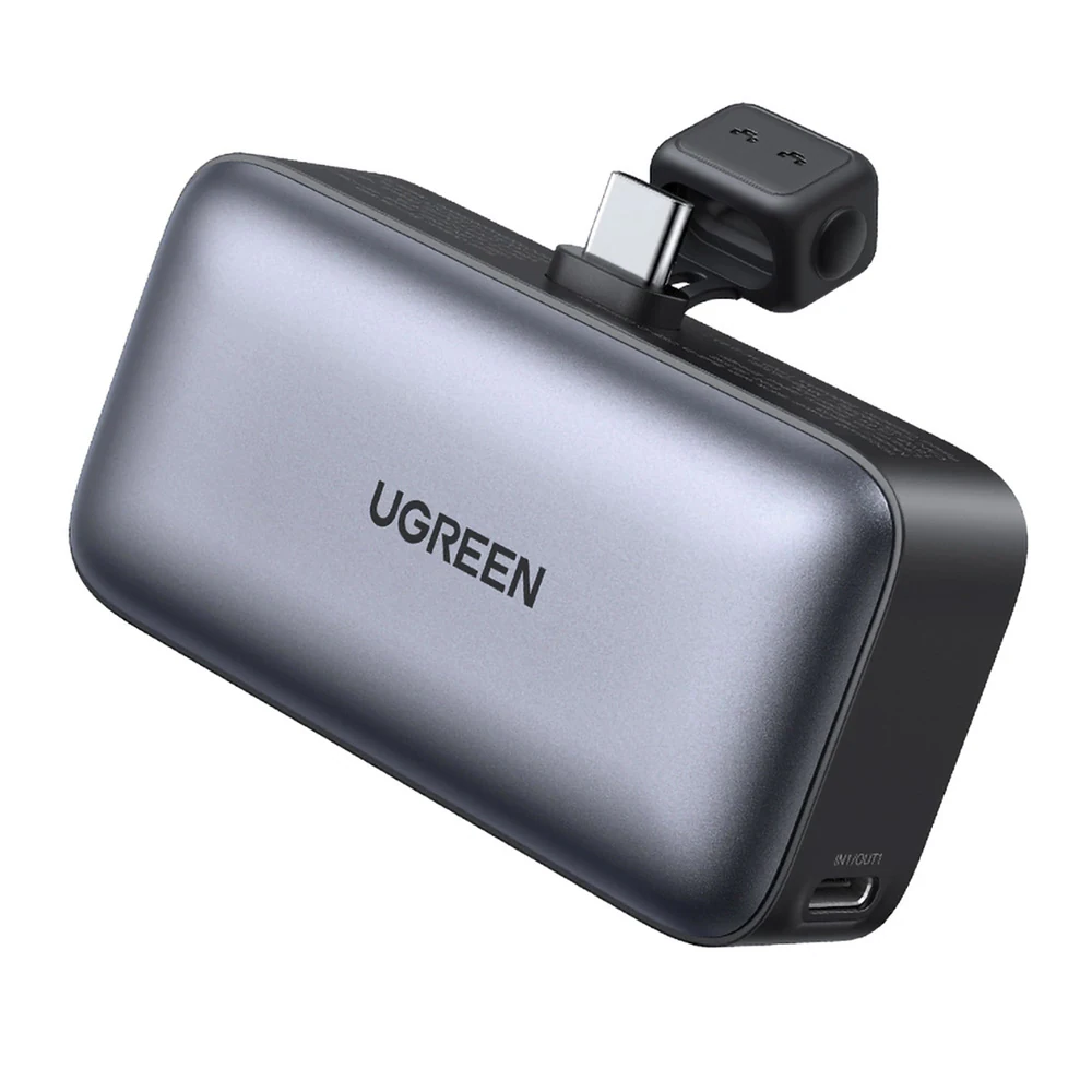 UGREEN Powerbank med inbyggd USB-C-kontakt 5000 mAh