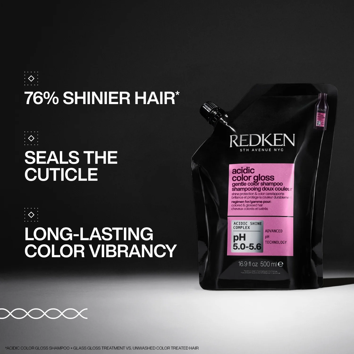 Redken Acidic Color Gloss Shampoo 500 ml Refill, bild 3
