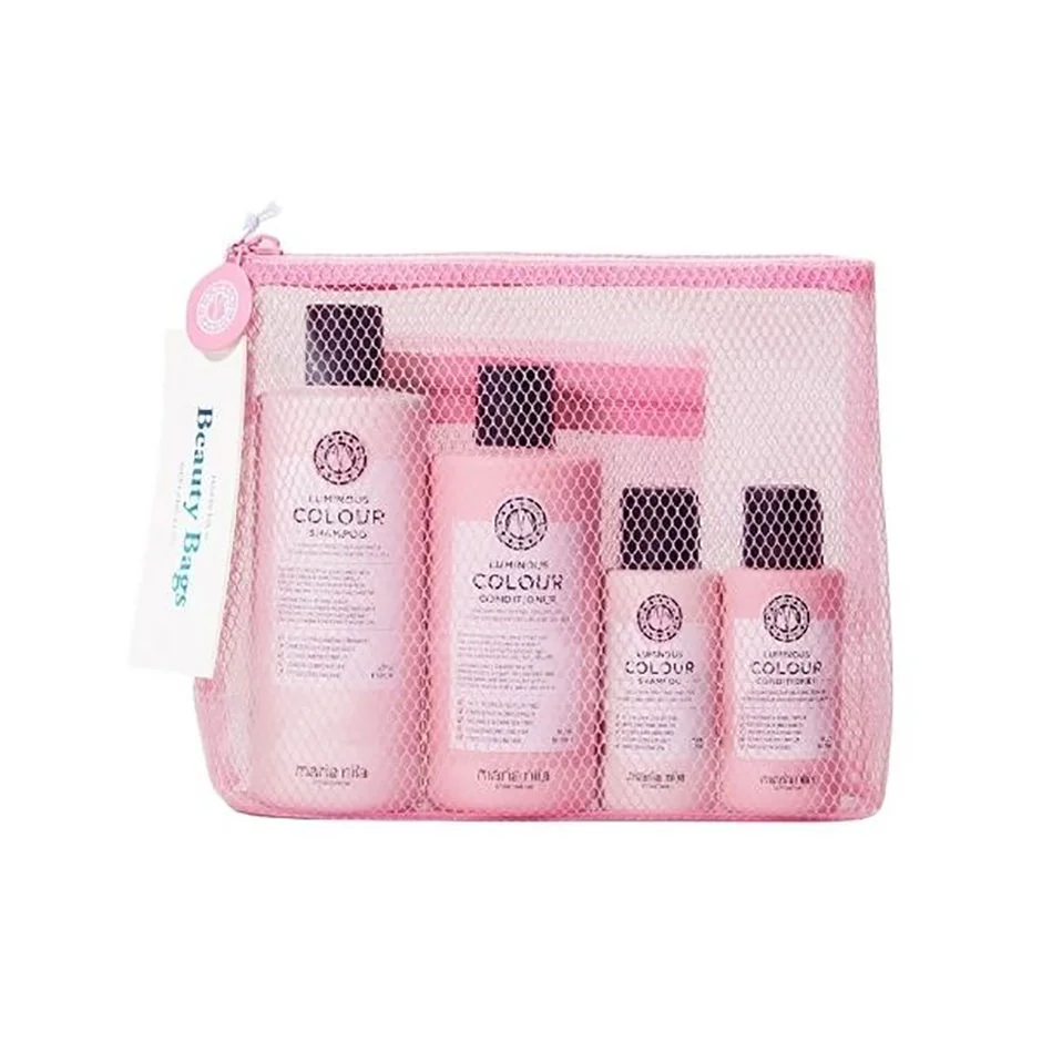 Maria Nila Luminous Colour Beauty Bag 350 & 100 ml Shampoo, 300 & 100 ml Conditioner