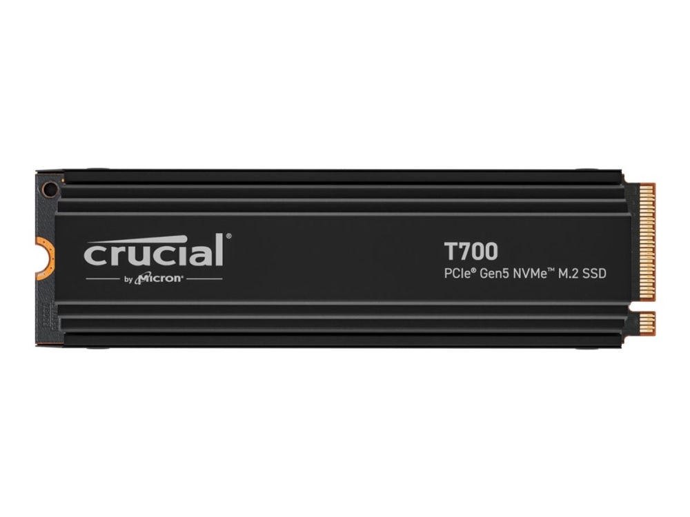 4 TB Crucial T700 SSD + Heatsink, M.2 2280 NVMe PCIe 5.0