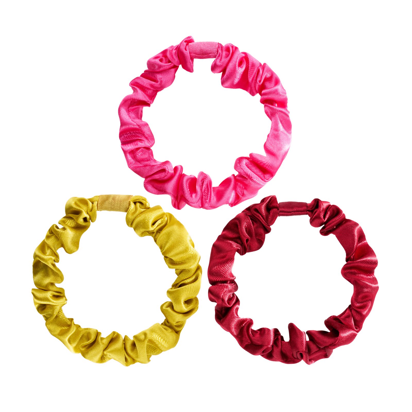 KICKS Beauty Slim Scrunchie Wine Mix 3-P Wine Red Wine Red