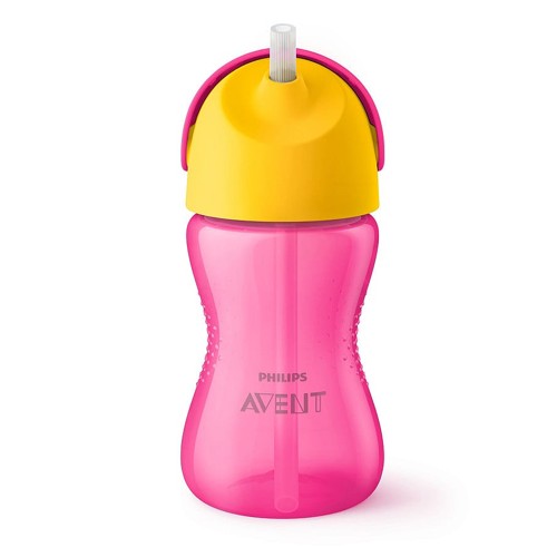 Philips Avent Sugrörsmugg Bendy Rosa & Gul 300 ml, bild 3